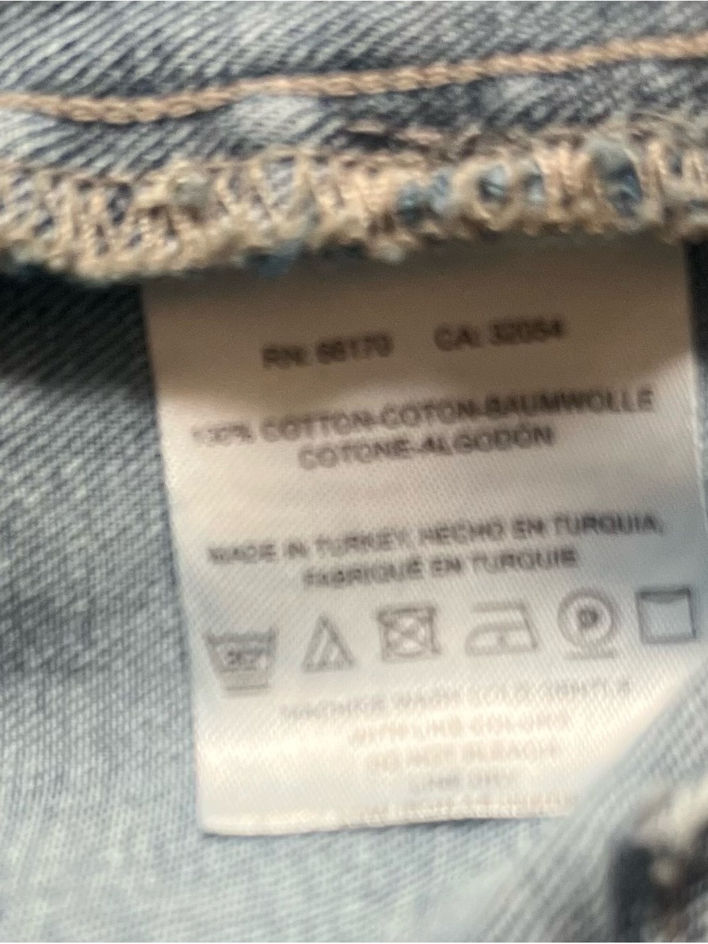 Pilcro Light Blue 100% Cotton Denim Jacket with Orange Floral Embroidery - Picture 9 of 9